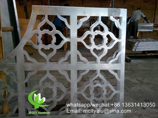 Folha de painel de tela de corte a laser de alumínio para decoração de vedação painel de tela perfurado