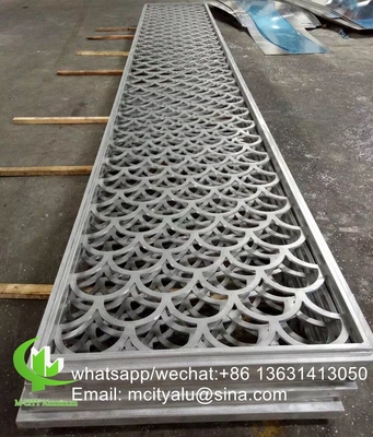 Painel de escultura CNC Painel de revestimento de alumínio metálico perfurado de 3 mm para parede de cortina