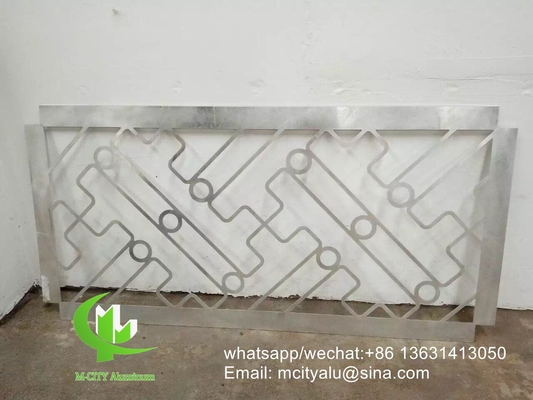 Chapa perforada de painel de tela oco de alumínio metálico para decoração