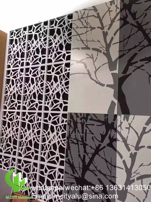 Chapa perforada para decoração de painéis de corte a laser de alumínio metálico