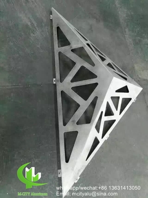 Fabricação sob medida Painel perfurado de alumínio metálico painel de corte a laser para revestimento de fachada