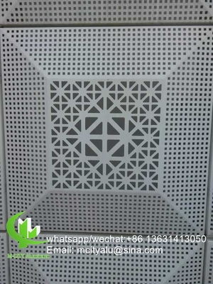 tela laser CNC de estilo flor Perforado 2,5 mm painel de revestimento de alumínio metálico para parede de cortina