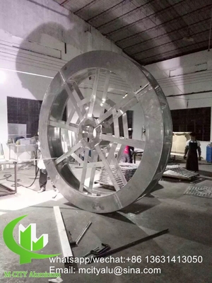 painel de revestimento de painel perforado de alumínio feito sob medida com revestimento em pó para parede cortina de fachada