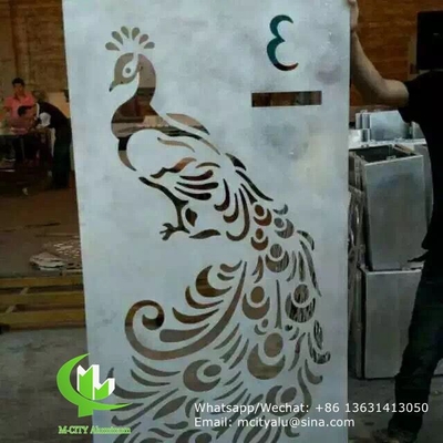 Painel perforado de alumínio para parede cortina de fachada com pintura pvdf de espessura de 2 mm