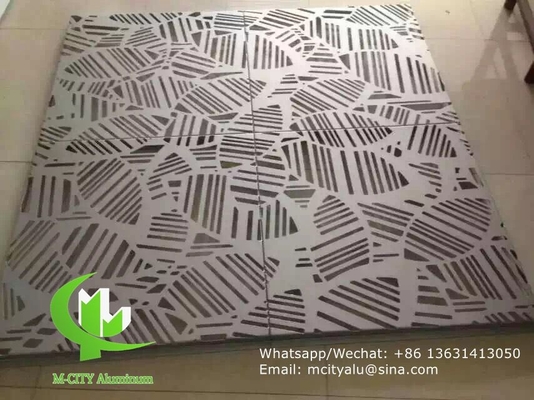 Painel perforado de alumínio para parede cortina de fachada com pintura pvdf de espessura de 2 mm