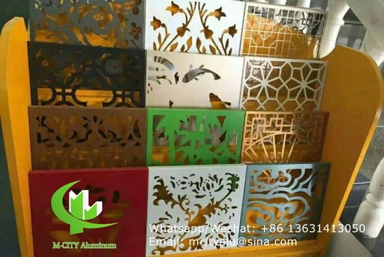 painel de revestimento de fachada de chapa de alumínio perfurado cortado a laser de espessura de 2,5 mm para decoração de fachada de parede de cortina
