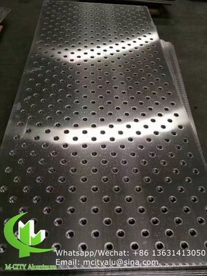 tela laser CNC de estilo flor Perforado 2,5 mm painel de revestimento de alumínio metálico para parede de cortina