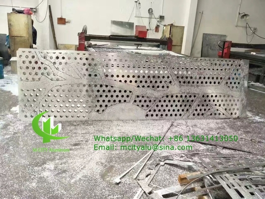 folha de alumínio cortada a laser cnc para revestimento de parede