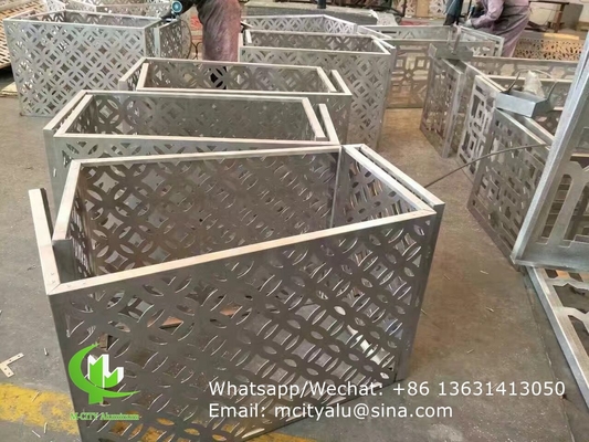 folha de revestimento de fachada de alumínio revestimento de fachada de metal folha de dobra de espessura de 2,5 mm para decoração de fachada de parede de cortina