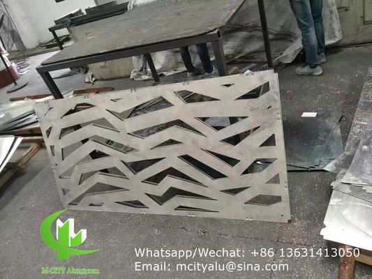 painel de corte a laser de alumínio feito sob medida para parede cortina de fachada com painel de metal de espessura 2,5 mm