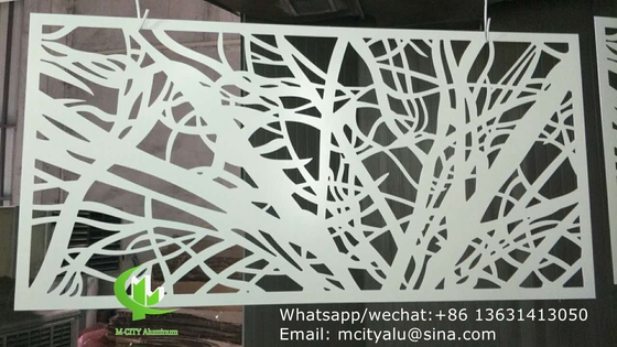 Painel de revestimento de escultura de alumínio de espessura de 2,5 mm para decoração de fachada