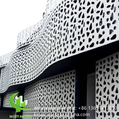 folha de alumínio cortada a laser cnc de alumínio perforada para decoração de revestimentos de parede