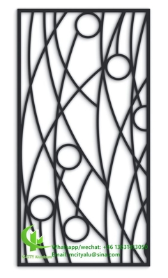 Folha de painel de parede cortada a laser de alumínio para decoração de cercas painel de tela perfurado