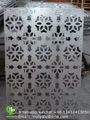 Painel de corte a laser de alumínio metálico com vários desenhos painel de corte a laser para janela de fachada de varanda