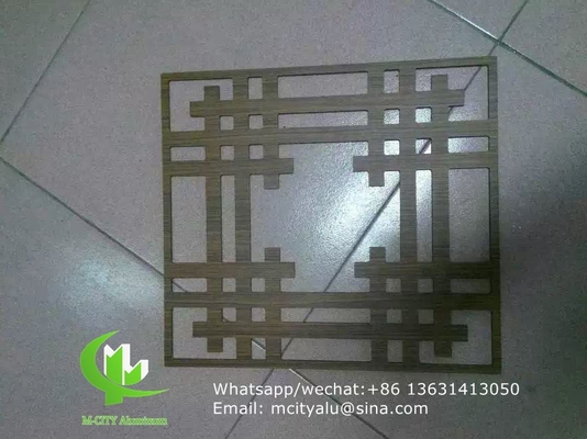 Painel perforado de alumínio para decoração de ecrãs com folha de metal de 3 mm com máquinas de corte a laser