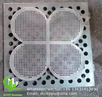 Painel de parede decorativo de alumínio para tela com folha de metal de 2 mm 1m x 1m