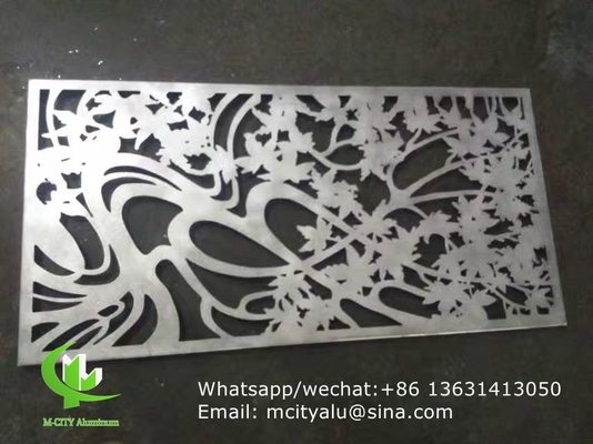 painel de corte a laser de desenho para janelas de fachada de varanda