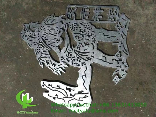 Painel de corte a laser de alumínio metálico com vários desenhos painel de corte a laser para janela de fachada de varanda