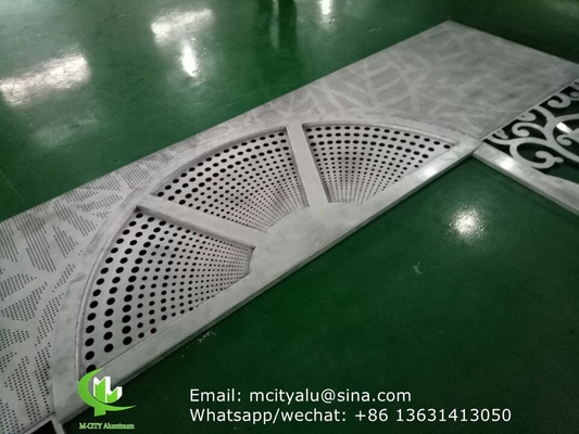 revestimento de fachada de painel sólido de alumínio metálico folha de dobra de espessura de 2,5 mm para decoração de fachada de parede de cortina