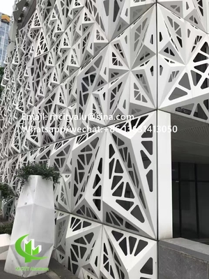 Painel de revestimento de alumínio 3D Painel de parede decorativo de fachada de alumínio para fachada com folha de metal de 2 mm 1m x 1m