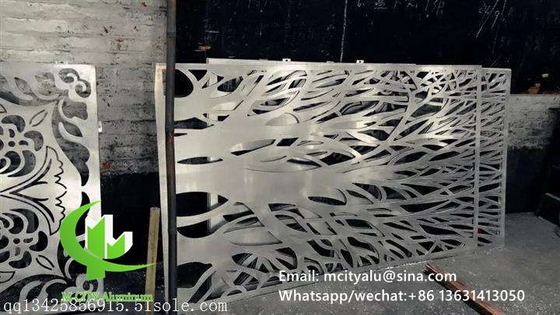 Painel de parede de alumínio para revestimento de fachada de parede de cortina, com tela perfurada de espessura de 2 mm