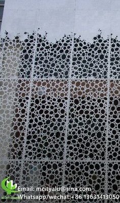 Painel de parede oco de alumínio para revestimento de fachada de parede de cortina painel de parede com tela perfurada de espessura 2 mm