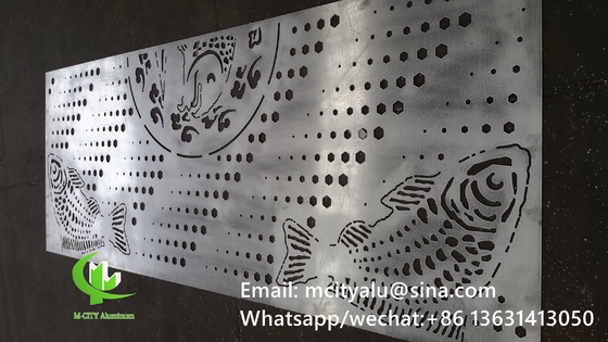 Painel de parede oco de alumínio para revestimento de fachada de parede de cortina painel de parede com tela perfurada de espessura 2 mm