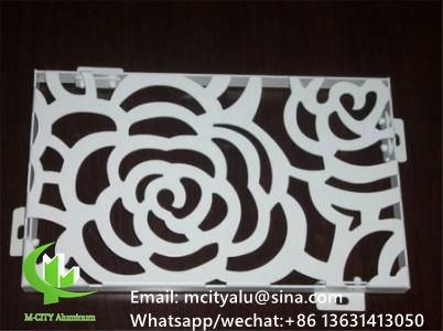 Painel de parede de alumínio para revestimento de fachada de parede de cortina, com tela perfurada de espessura de 2 mm