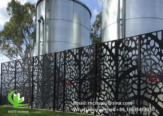 Painel de parede de alumínio para revestimento de fachada de parede de cortina, com tela perfurada de espessura de 2 mm