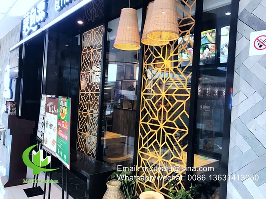 China cortes por laser de tela de alumínio perfurado cnc escultura painel de parede cortina feita na China revestimento painel de parede fachada