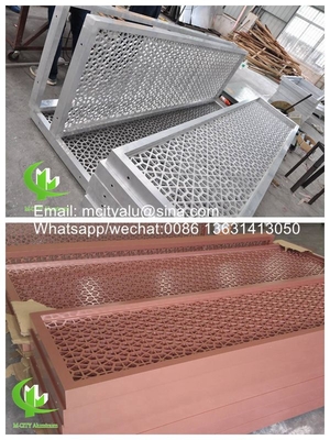 China cortes por laser de tela de alumínio perfurado cnc escultura painel de parede cortina feita na China revestimento painel de parede fachada