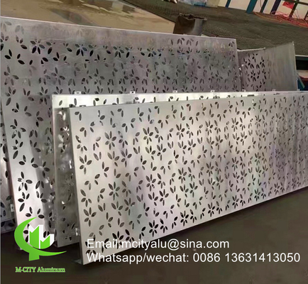Metal Alumínio painel decorativo perfurado para parede cortina fachada revestimento painel de parede com espessura de 3 mm perfurado ela