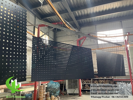 PVDF revestimento metálico painéis de alumínio de chapa perfurada para decoração de edifícios