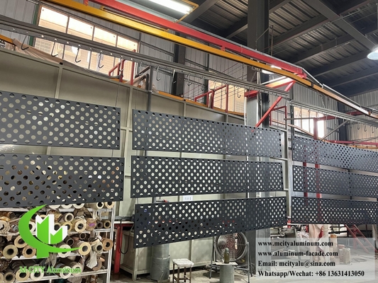PVDF revestimento metálico painéis de alumínio de chapa perfurada para decoração de edifícios