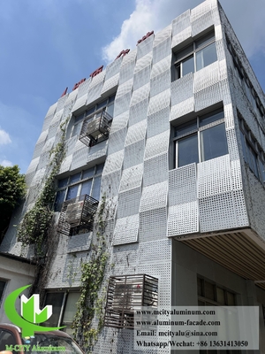 Ecrã de metal de vedação decorativa de alumínio para decoração de edifícios
