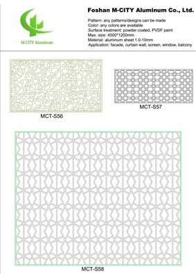 Painel decorativo perforado de alumínio para revestimento de fachada de parede de cortina, painel de parede com folha perforada de espessura 3 mm