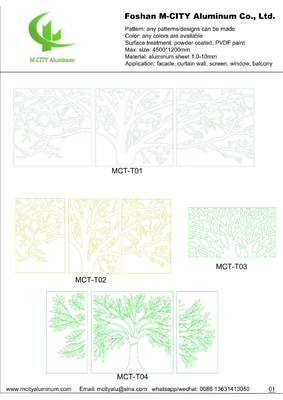 Painel de revestimento de painel sólido de alumínio metálico para parede cortina de fachada com painel de alumínio de espessura 3 mm