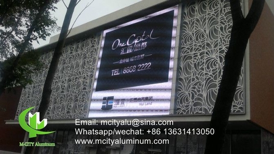 China Painel decorativo de corte a laser CNC de fachada de alumínio para painel de parede de fachada