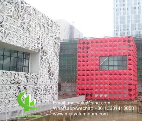 China Painel decorativo de corte a laser CNC de fachada de alumínio para painel de parede de fachada