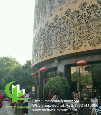 China Revestimento de alumínio painel decorativo de corte a laser CNC para painel de parede de fachada painel de revestimento