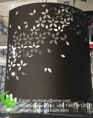 3d China Alumínio revestimento de parede fachada painel de parede painel de revestimento para o projeto da China