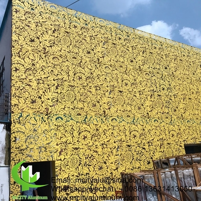painel de parede de cortina fornecedor revestido em pó painel decorativo perforado CNC de alumínio para fachada painel de parede de revestimento