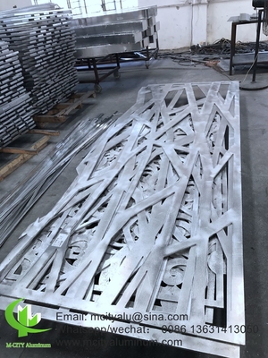 Folha de corte a laser revestida em pó de alumínio painel decorativo esculpido CNC para painel de parede de fachada painel de revestimento