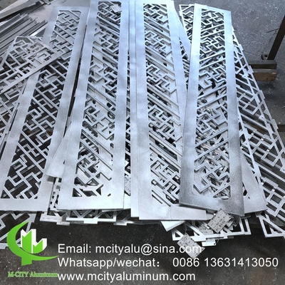 Folha de corte a laser revestida em pó de alumínio painel decorativo esculpido CNC para painel de parede de fachada painel de revestimento
