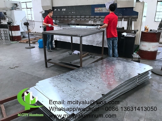 China fábrica super resistente revestido de pó de alumínio CNC painel decorativo perforado para fachada painel de parede painel revestimento