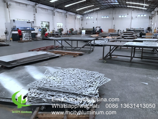 painel de parede de cortina fornecedor revestido em pó painel decorativo perforado CNC de alumínio para fachada painel de parede de revestimento