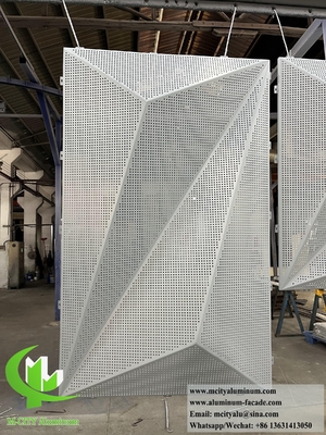 Folha de alumínio de revestimento metálico 3D para decoração de fachadas exteriores