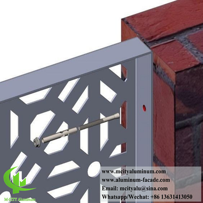 Tela de corte a laser de metal para decoração de cercas de alumínio 3 mm de espessura com padrão