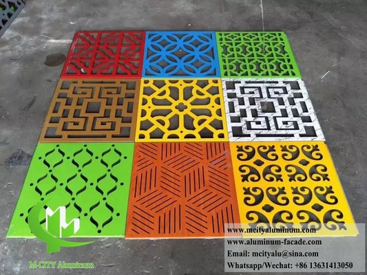 PVDF revestimento de painéis de alumínio de tela metálica decorativa