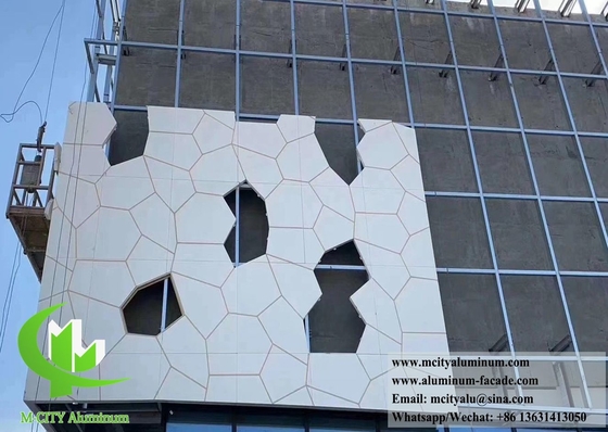 Painel de revestimento metálico à prova d'água, fachadas de alumínio, alumínio sólido
